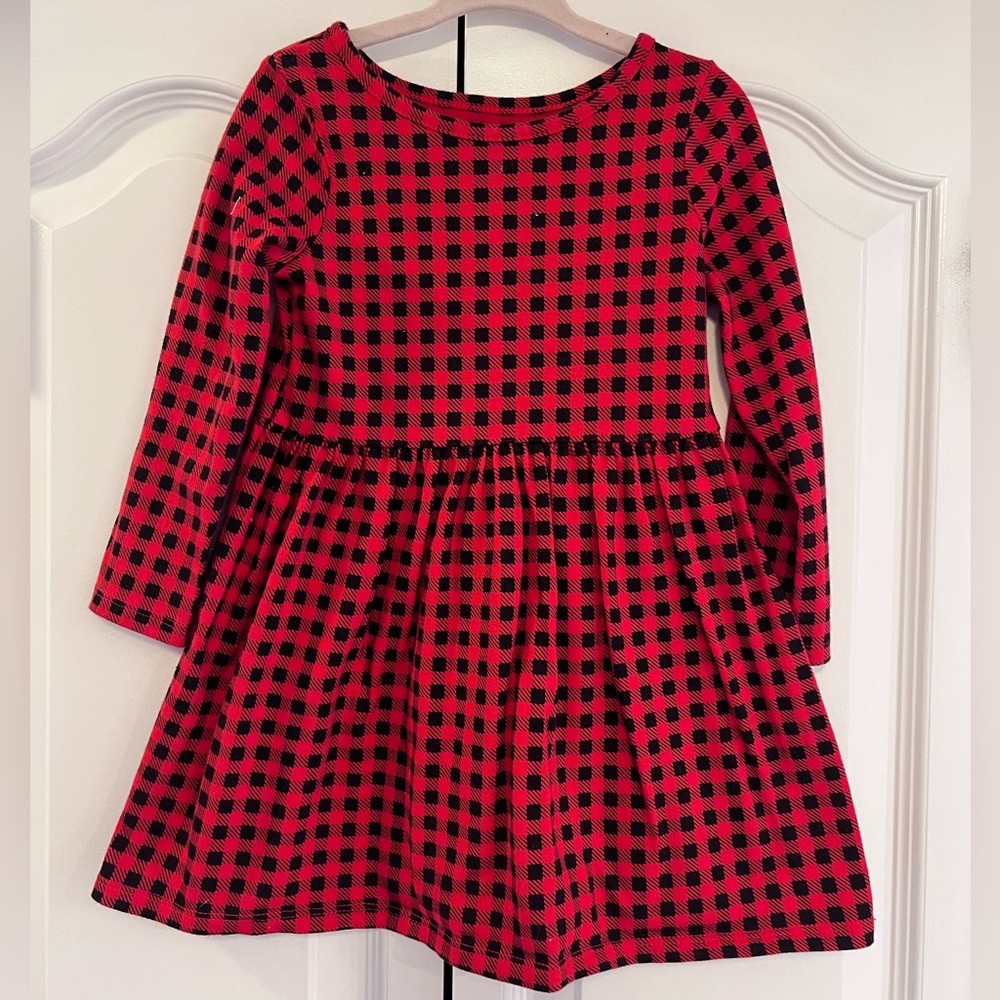 Girls toddler checkered dress